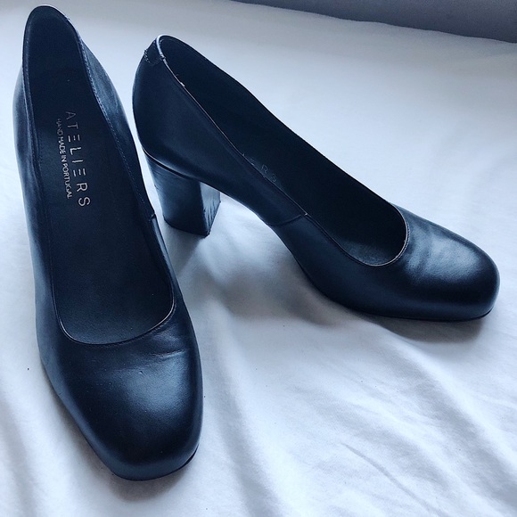Ateliers, Made in Portugal Black leather heels! 💫 - Picture 1 of 3